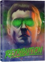 (Retribution-Die Rückkehr des Unbegreiflichen L.E. (DVD/Blu-ray)) Um seinem Leben ein Ende zu bereiten, springt der depressive Maler George Miller in einer Halloween-Nacht vom Dach eines alten Hotels. Doch irgendetwas Erschreckendes, Beängstigendes ereilt ihn zwischen Leben und Tod. George kehrt zurück ins Leben, doch diesmal ist er nicht allein. Von diesem Tage an tyrannisiert ihn ein grausamer Dämon, der ihm wahnsinnige Albträume bereitet. Immer mehr blutige Ereignisse geschehen. Ist es George, der durch den Einfluss des Dämons diese bestialischen Morde begeht? Ein schrecklicher Albtraum wird zur Realität. Artikelbild